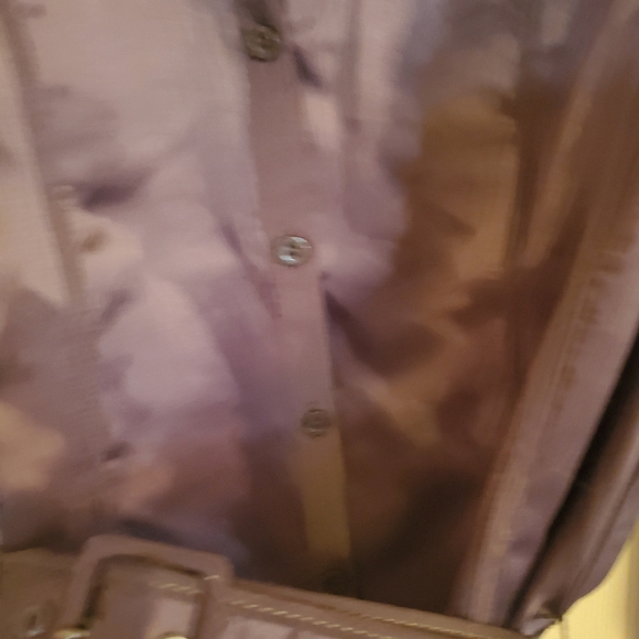 Worthington Slate Gray Blouse With Belt S Lg - Picture 7 of 11